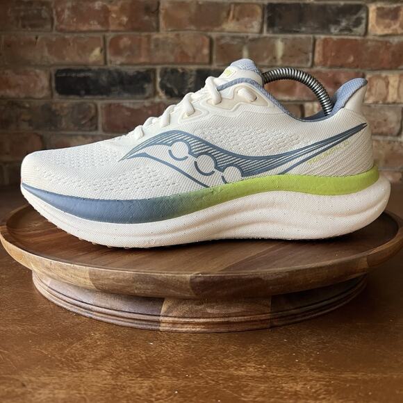 Saucony Womens Triumph 23 Blue White Road Running Shoes Sneakers Size 9.5 - Picture 13 of 16